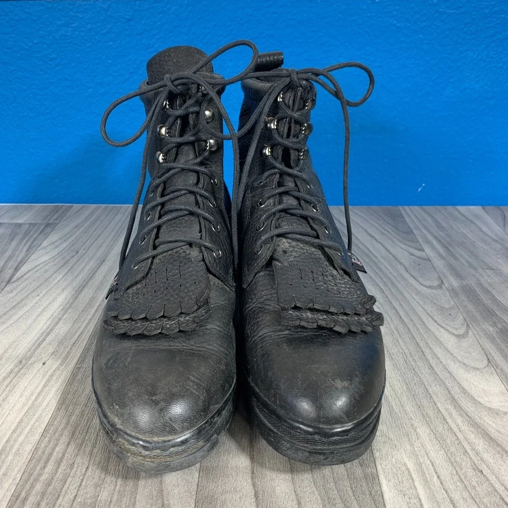 Justin Black Boots Style 905 Mens Size 9 D Chukka Classic